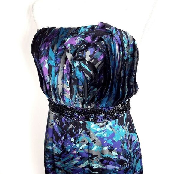 NEW NWT BCBGeneration Strapless Beaded Dress Size 6 - Picture 4 of 6